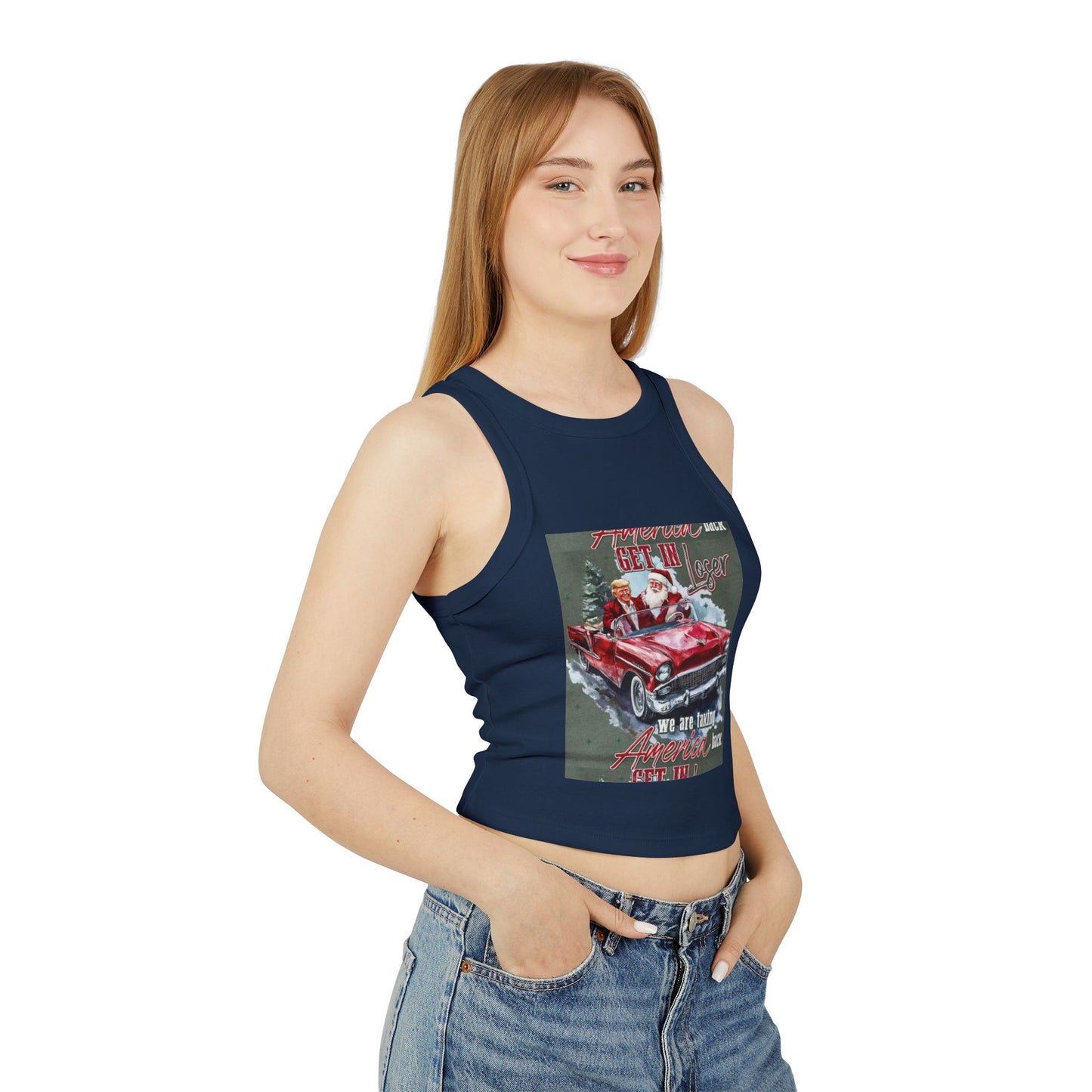 Women's Micro Rib Racer Tank Top