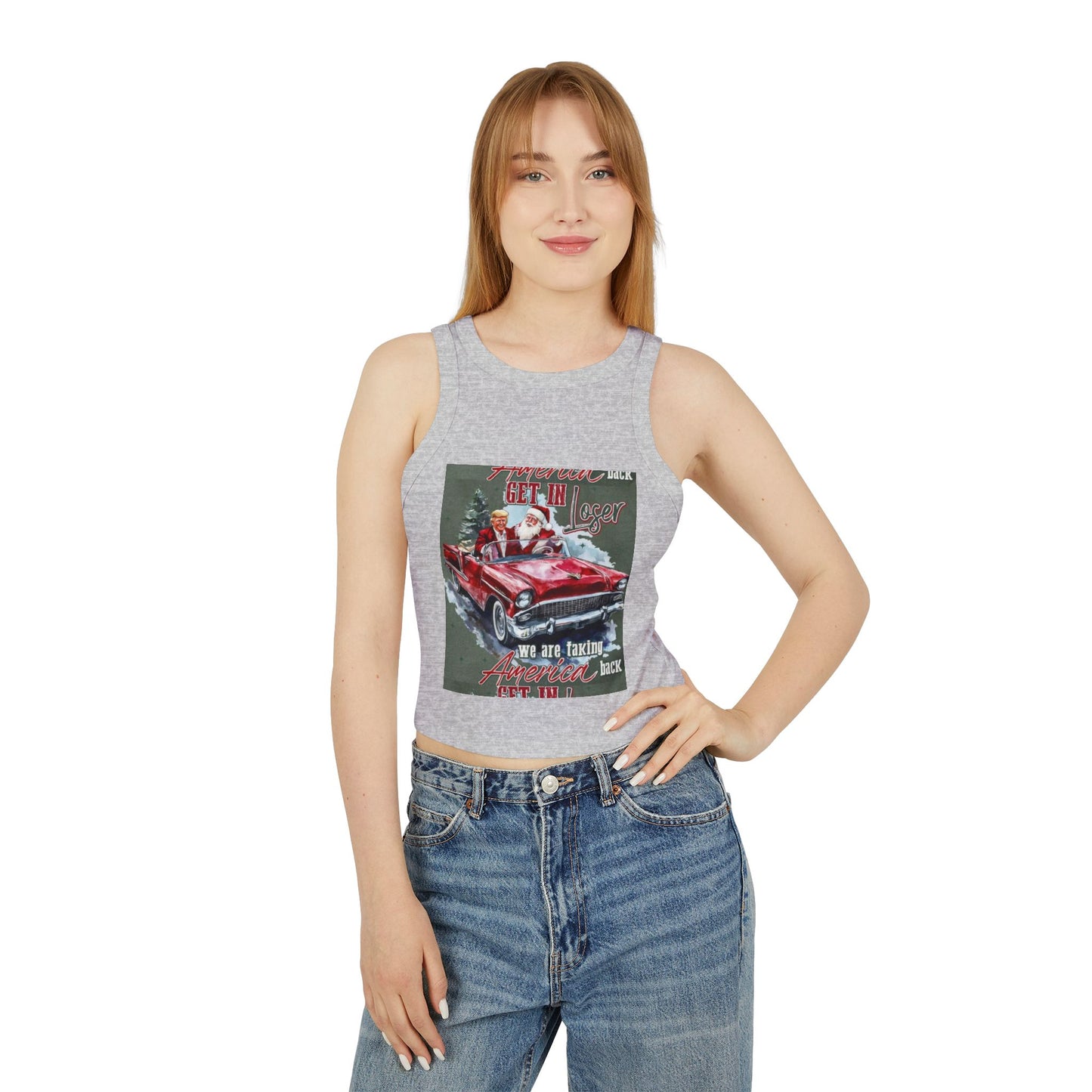 Women's Micro Rib Racer Tank Top