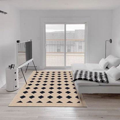 Simple Living Room Chessboard Tea Table Sofa Blanket