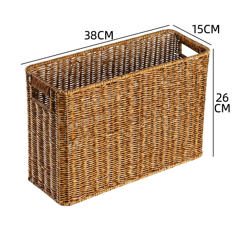 Japanese Straw Magazine Basket Storage Basket