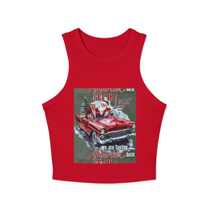 Women's Micro Rib Racer Tank Top