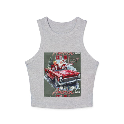 Women's Micro Rib Racer Tank Top