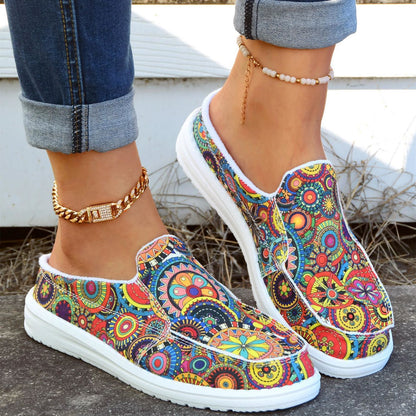 Spring And Summer New New Stylish Slippers Outer Wear Floral Cloth Shoes