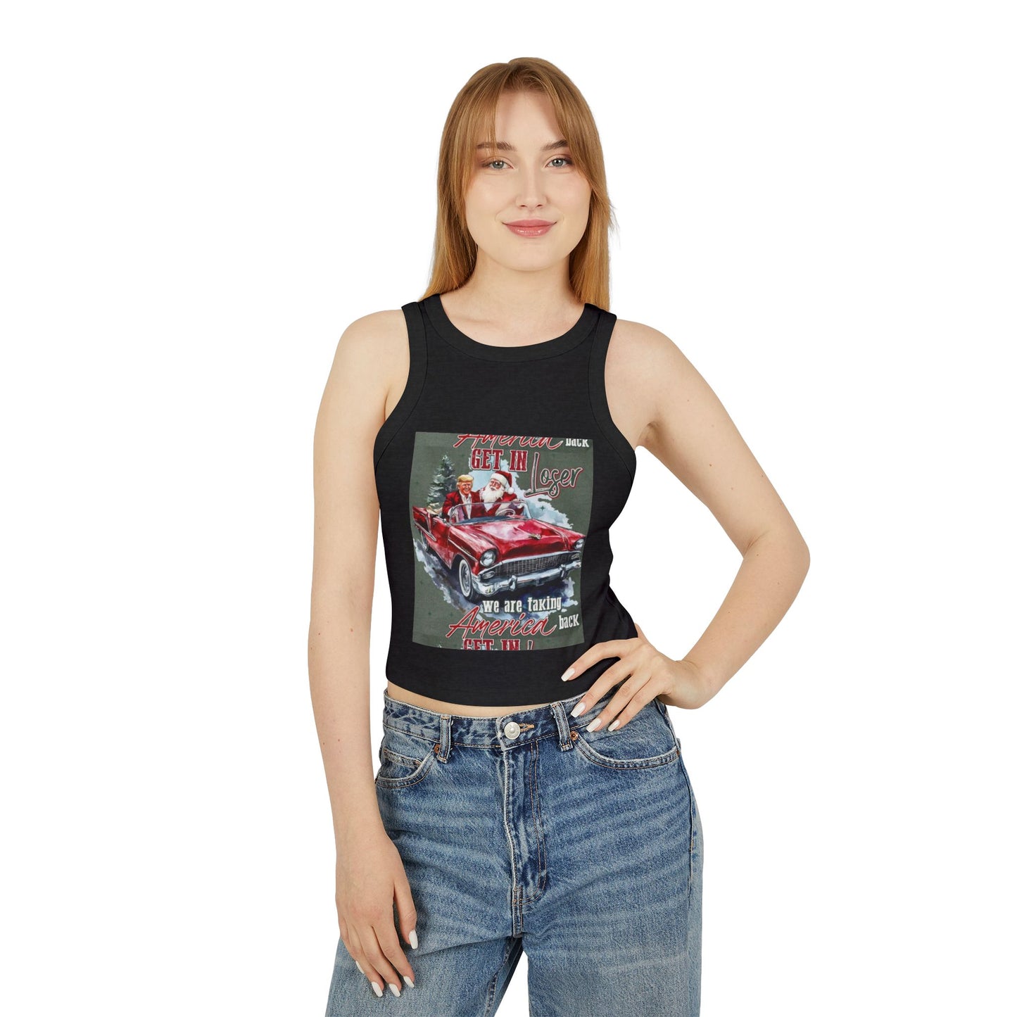 Women's Micro Rib Racer Tank Top