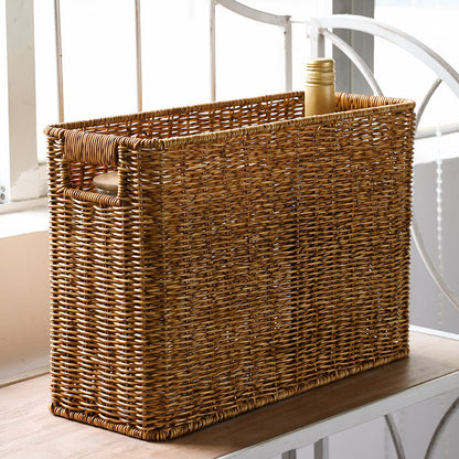 Japanese Straw Magazine Basket Storage Basket