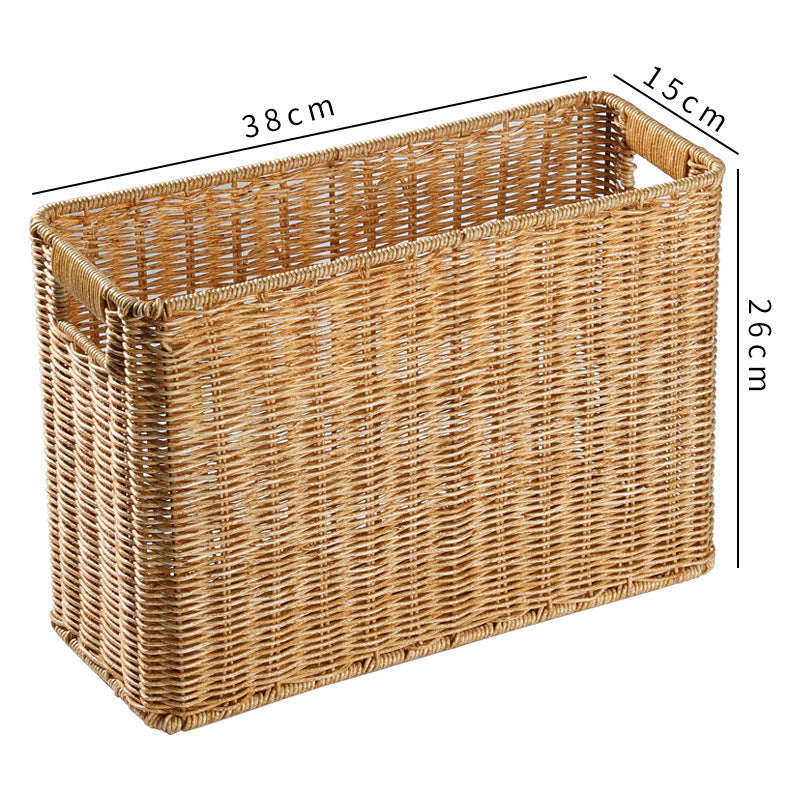 Japanese Straw Magazine Basket Storage Basket