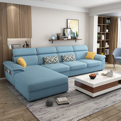 Modern Minimalist Technology Fabric Sofa Corner Living Room