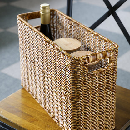 Japanese Straw Magazine Basket Storage Basket